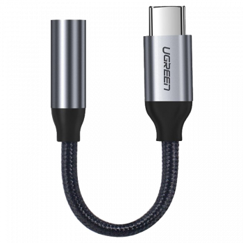 Adapter USB-C/MINIJACK 3,5MM UGREEN Czarno-szary