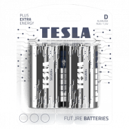 Bateria TESLA D Silver+ [2 szt.]