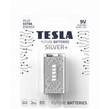 Bateria TESLA 9V Silver+