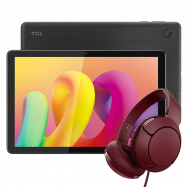 Tablet TCL TAB 10L WIFI 2/32GB Czarny + Słuchawki TCL MTRO200 Burgundowe